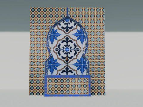 The Moroccan traditional Fountain 3D Model