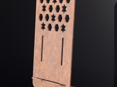 3d Wood Modern style phone stand 3D मॉडल