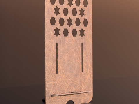 3d Wood Modern style phone stand 3D Модель