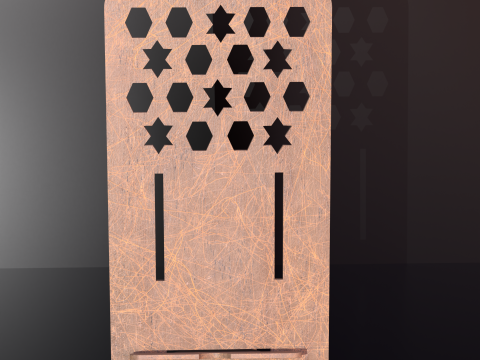 3d Wood Modern style phone stand 3D Модель