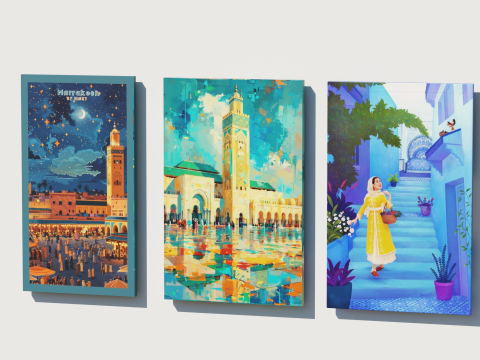 Exquisite 3D Moroccan Wall Art design 3D Модель