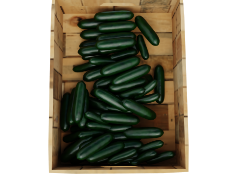 Wooden Food Market Stall with Fruits and Vegetables 3D 모델