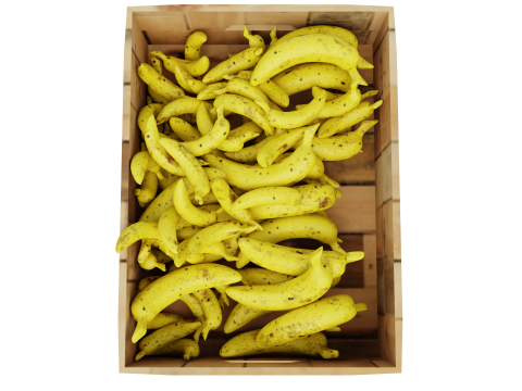 Wooden Food Market Stall with Fruits and Vegetables 3D 모델