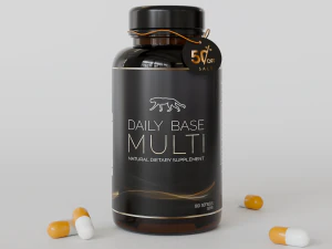 Medicine Pills Bottle Mockup 3D Model