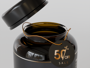 Medicine Pills Bottle Mockup Modelo 3D