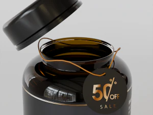 Medicine Pills Bottle Mockup 3D Model
