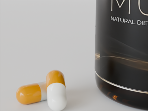 Medicine Pills Bottle Mockup Modelo 3D