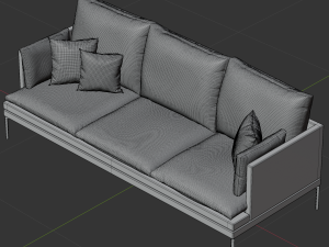 Coach Sofa Model 3D Model