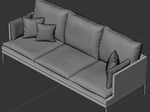 Coach Sofa Model 3D Model