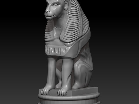 The Sphinx 3D 打印模型