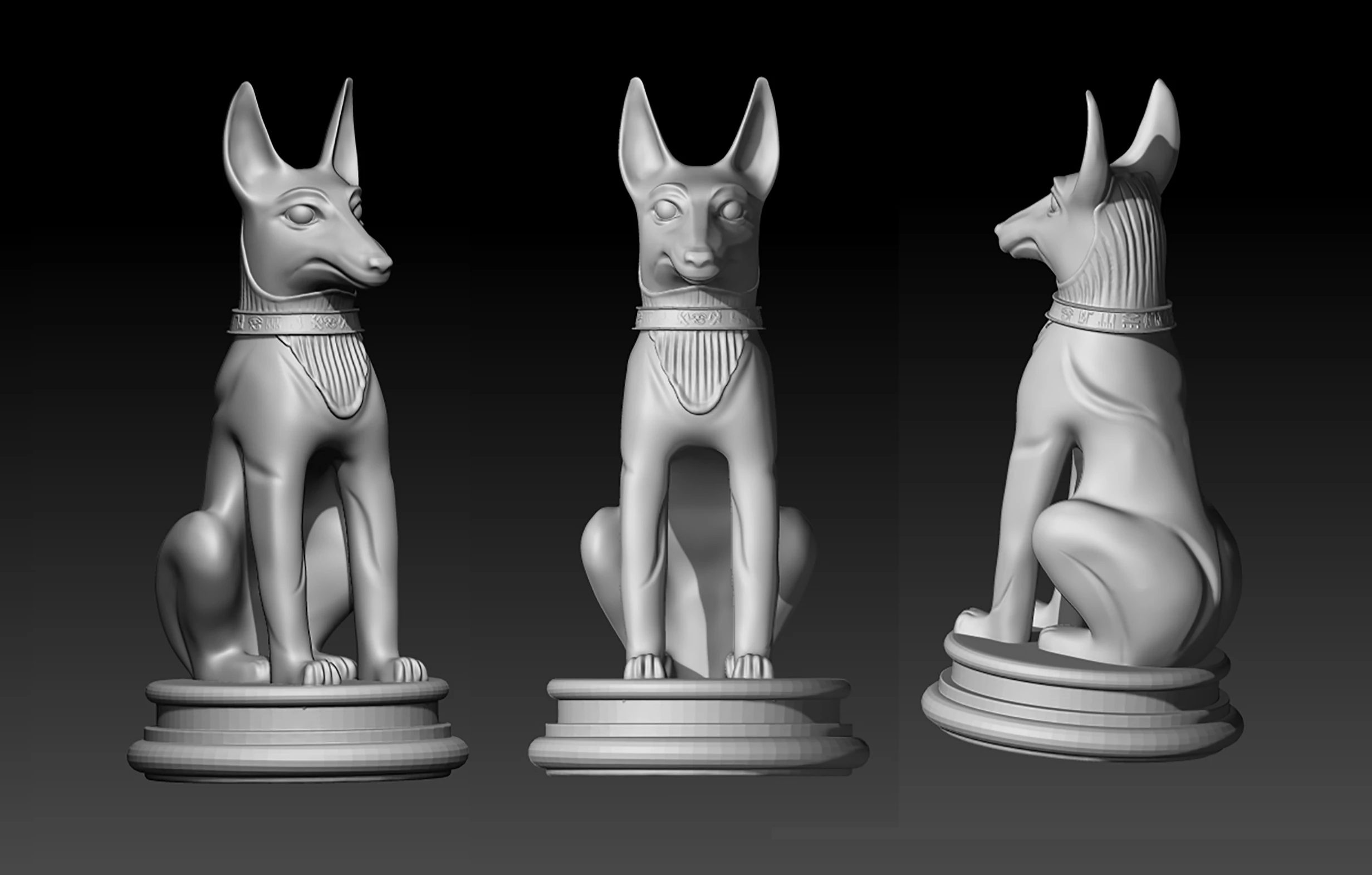 A chess piece on the side 3D Print Model .c4d .max .obj .3ds .fbx .stl .blend 