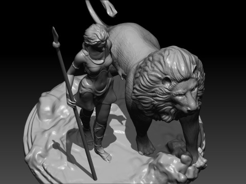 Diana and Leo Model Cetak 3D
