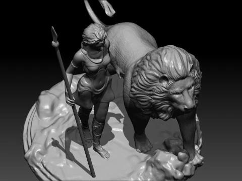 Diana and Leo 3D Print Model