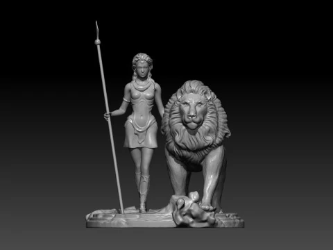 Diana and Leo 3D Print Model