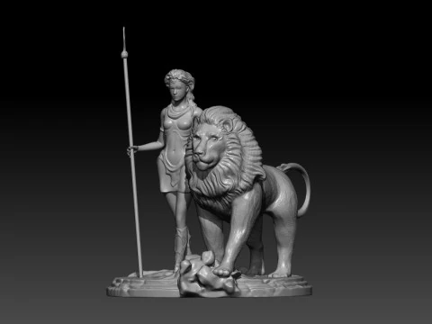 Diana and Leo 3D Print Model
