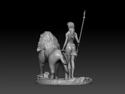 Diana and Leo 3D Print Model