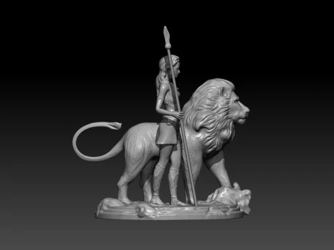 Diana and Leo 3D Print Model