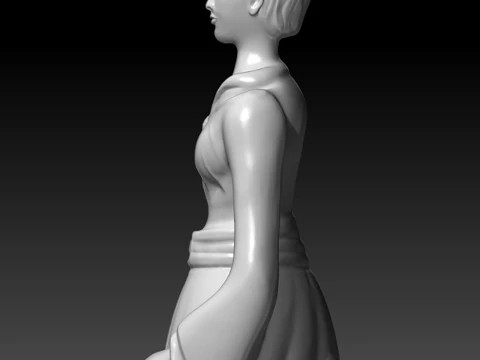 Ratu - ratu catur Model Cetak 3D