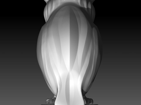 Owl - chess piece 3D Baskı Modeli