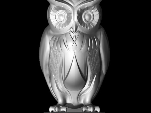 Owl - chess piece 3D Baskı Modeli