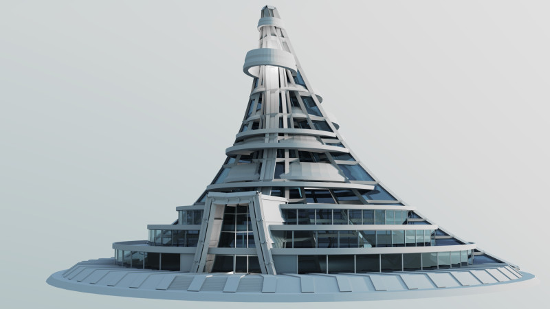 The Pavilion of Contemporary Art Modèle 3D .c4d .max .obj .3ds .fbx .stl .blend 