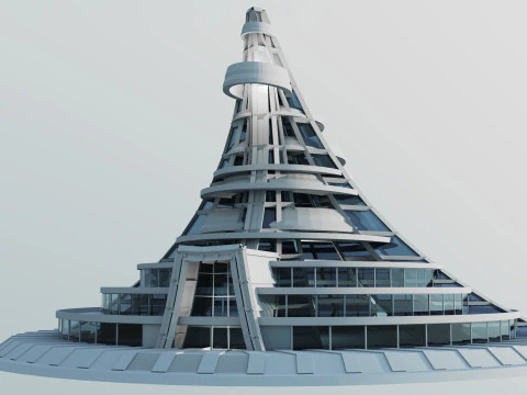 Павільйон сучасного мистецтва 3D Модель