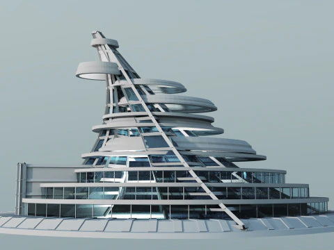 The Pavilion of Contemporary Art 3D Model