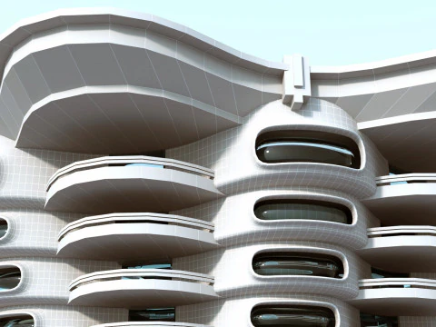 Conceptual Architecture collection 10 projects 3D Model