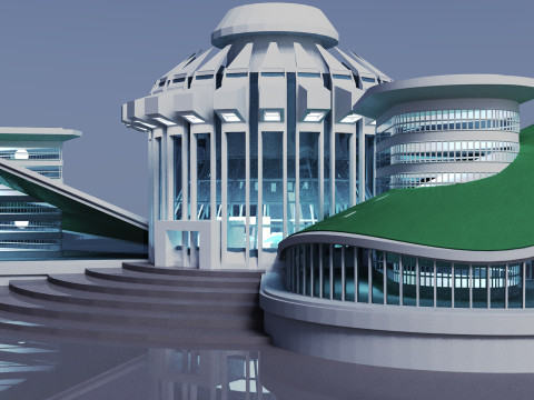 Conceptual Architecture collection 10 projects 3D Model