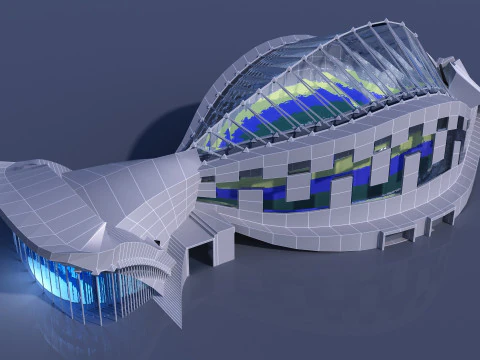 Conceptual Architecture collection 10 projects 3D Model