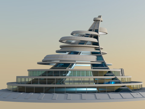 Conceptual Architecture collection 10 projects 3D Model