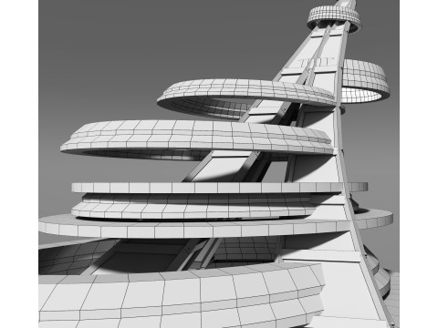 Conceptual Architecture collection 10 projects 3D Model