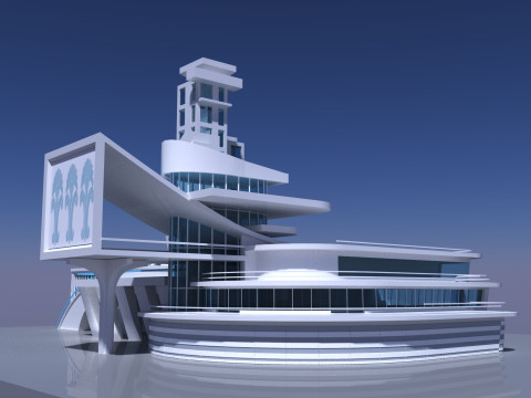 Conceptual Architecture collection 10 projects 3D Model