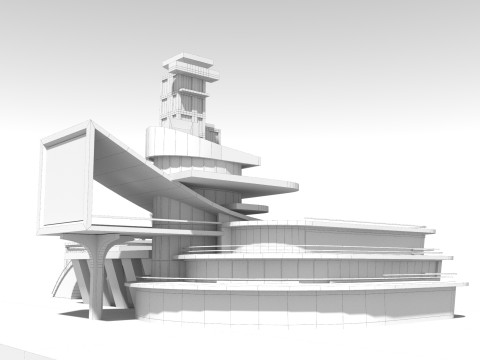 Conceptual Architecture collection 10 projects 3D Model