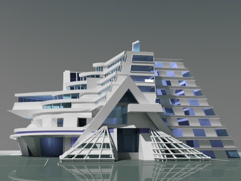 Conceptual Architecture collection 10 projects 3D Model