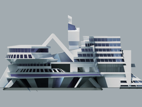 Conceptual Architecture collection 10 projects 3D Model