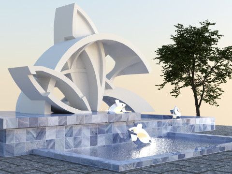 Conceptual Architecture collection 10 projects 3D Model