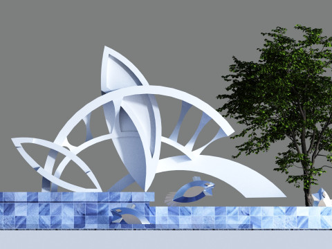 Conceptual Architecture collection 10 projects 3D Model
