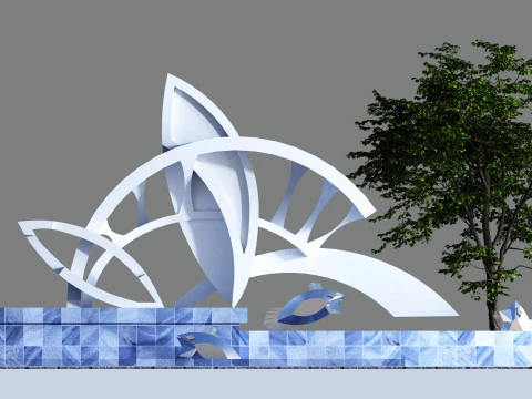 Conceptual Architecture collection 10 projects 3D Model