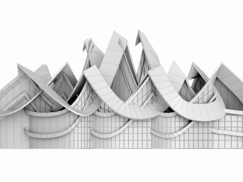 Conceptual Architecture collection 10 projects 3D Model