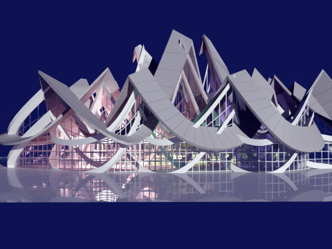 Conceptual Architecture collection 10 projects 3D Model