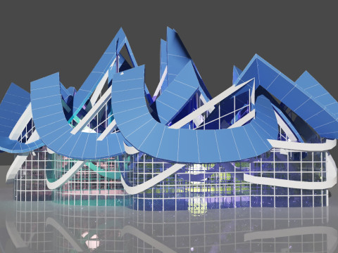 Conceptual Architecture collection 10 projects 3D Model