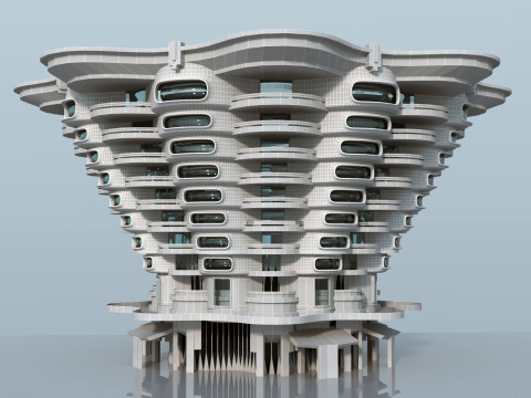 Conceptual Architecture collection 10 projects 3D Model