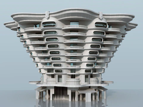 Conceptual Architecture collection 10 projects 3D Model