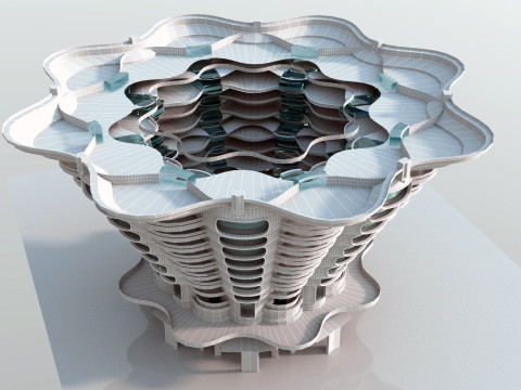 Conceptual Architecture collection 10 projects 3D Model