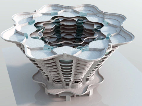 Conceptual Architecture collection 10 projects 3D Model