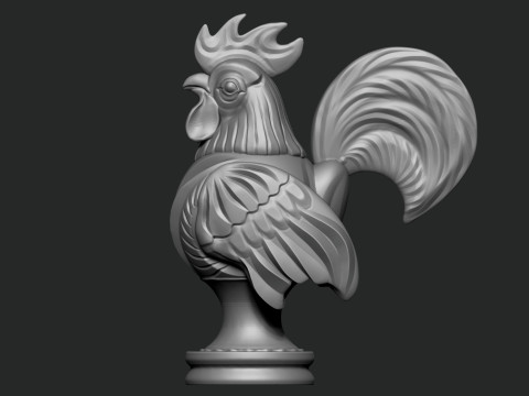 Fighting cock In chess 3d printing 3D 打印模型