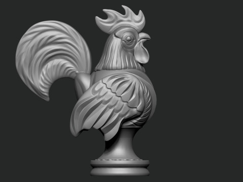 Fighting cock In chess 3d printing 3D 打印模型