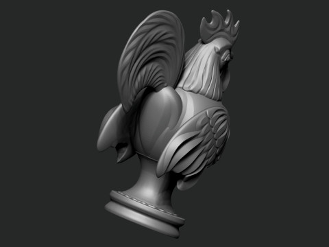 Fighting cock In chess 3d printing 3D 打印模型