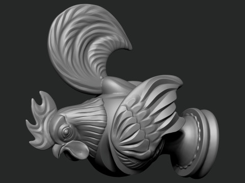Fighting cock In chess 3d printing 3D 打印模型